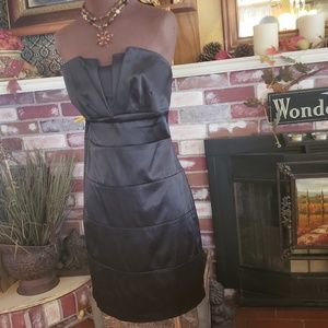 WISHES WISHES WISHES BLACK STRAPLESS DRESS 13